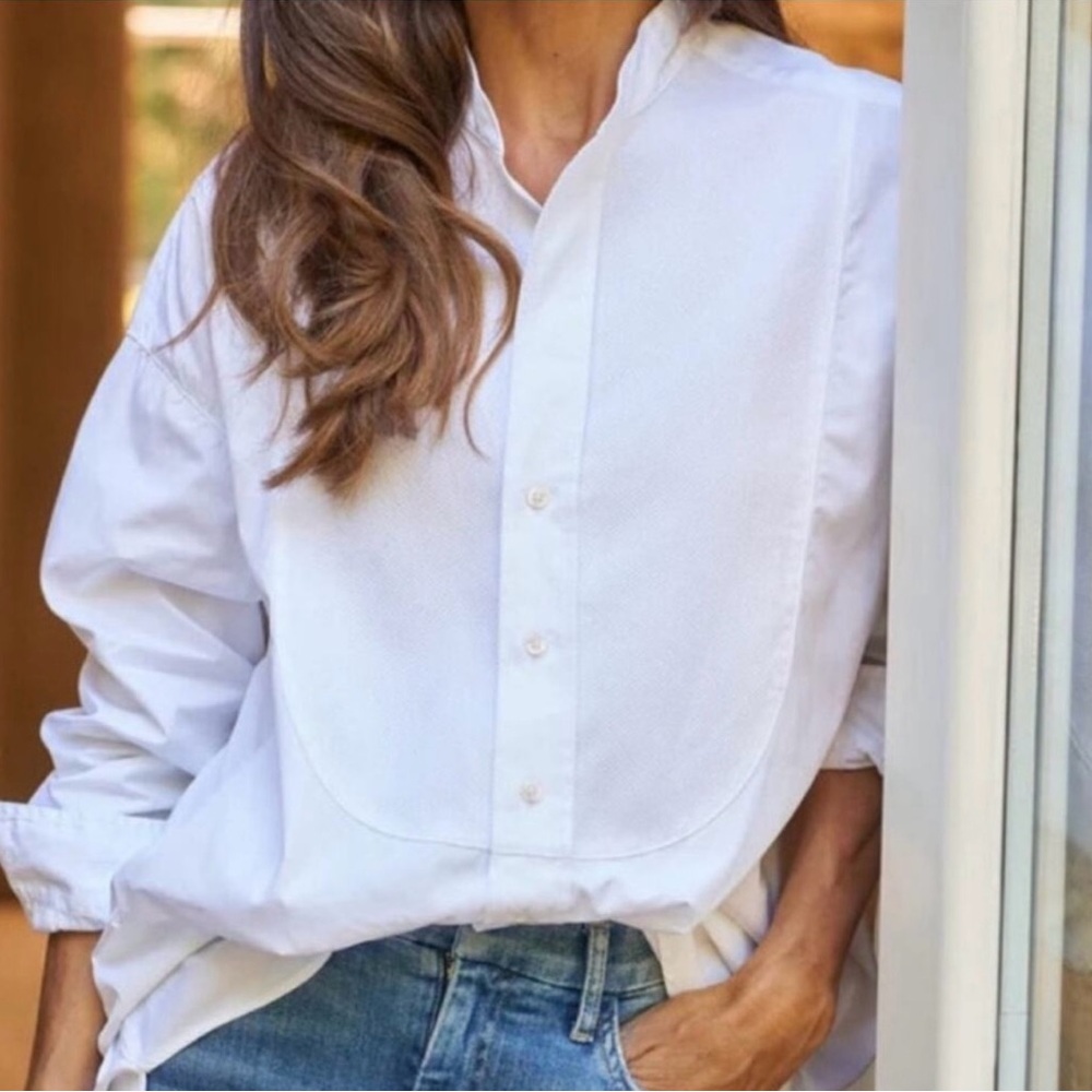 EUC Frank & Eileen White Button-Down Cotton Shirt